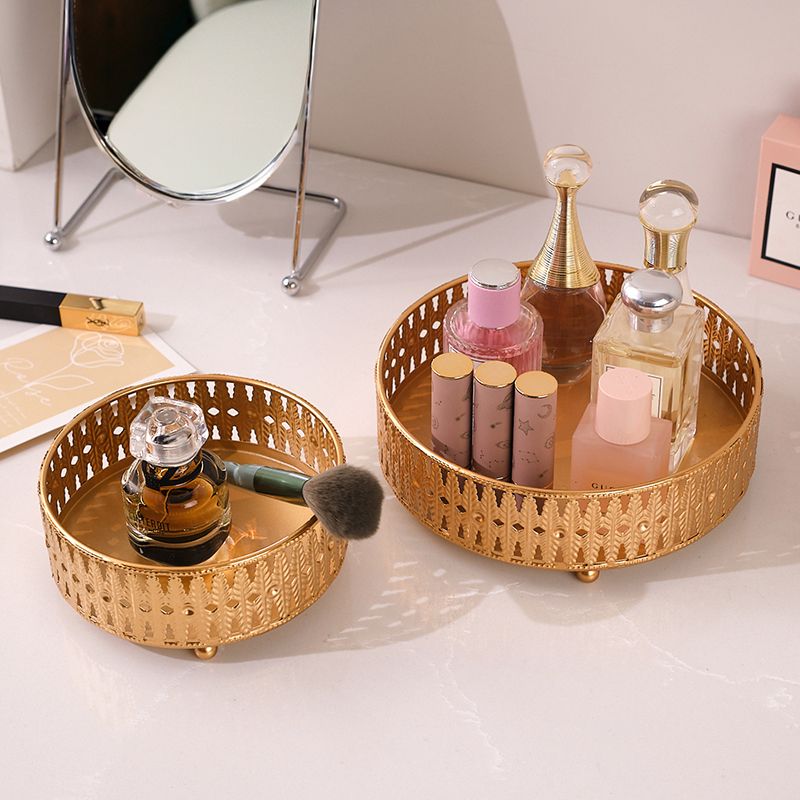 Luxury Skincare & Spa Reviews - 軽贅沢化粧品スキンケア用品収納ボックス ジュエリー収納ボックス ドレッサーデスクトップデコレーション 家庭用金属整理ボックス