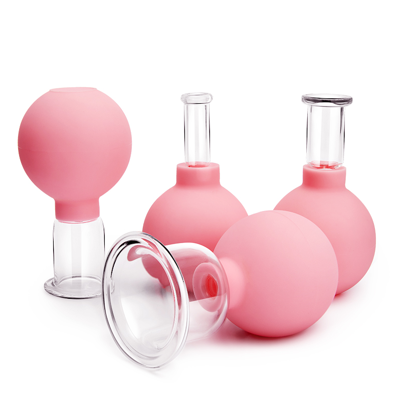 Luxury Skincare Tools - リンパドレナージュフェイスグアシャラバーカッピングフェイスマッサージャー真空アイフェイシャルリフティングフェイシャルカップアンチセルライトジャー抗しわ対策