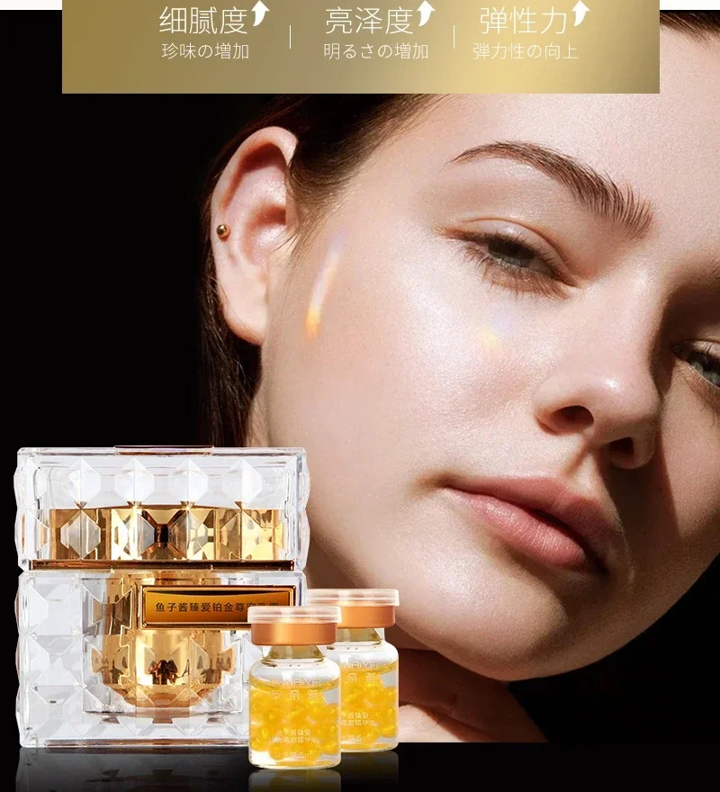 Luxury Skincare & Spa Reviews - プラチナレアラグジュアリーキャビアケアセット フェイシャルクリーム ハリ・弾力アップ しわ改善 保湿・修復 栄養補給