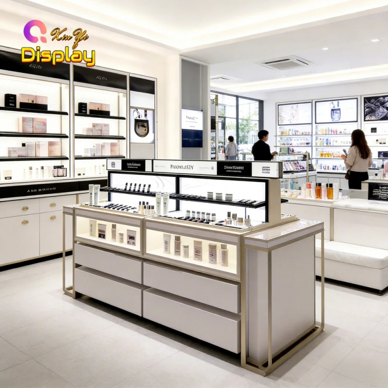 カスタム高級スキンケアショップ什器　スタイリッシュなLED照 - Luxury Skincare & Spa Reviews のレビューと価格