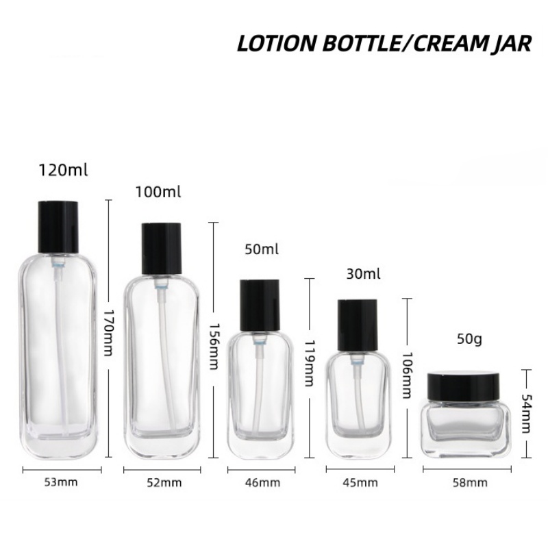 【ロゴカスタム】1個入り高級透明ガラススキンケアパッケージ5 - Luxury Skincare & Spa Reviews のレビューと価格
