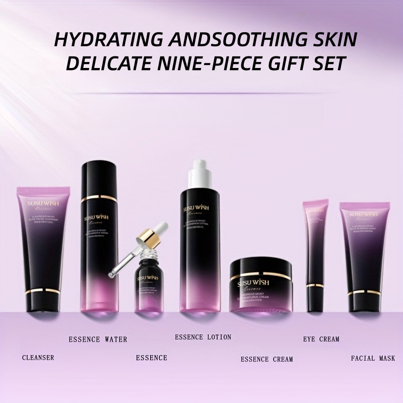 贅沢で上品な9点保湿エッセンスセット、クレンジングミルク、エ - Luxury Skincare Ingredients のレビューと価格