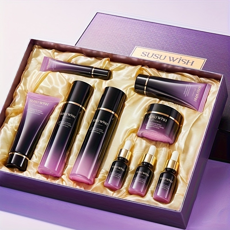 贅沢で上品な9点保湿エッセンスセット、クレンジングミルク、エ - Luxury Skincare Ingredients のレビューと価格