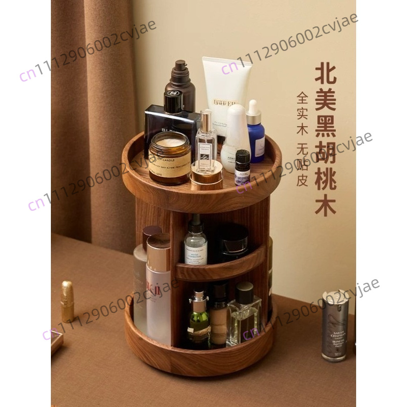 無垢材回転式化粧品収納ボックス、高級感のあるライトラグジュア - Luxury Skincare & Spa Reviews のレビューと価格