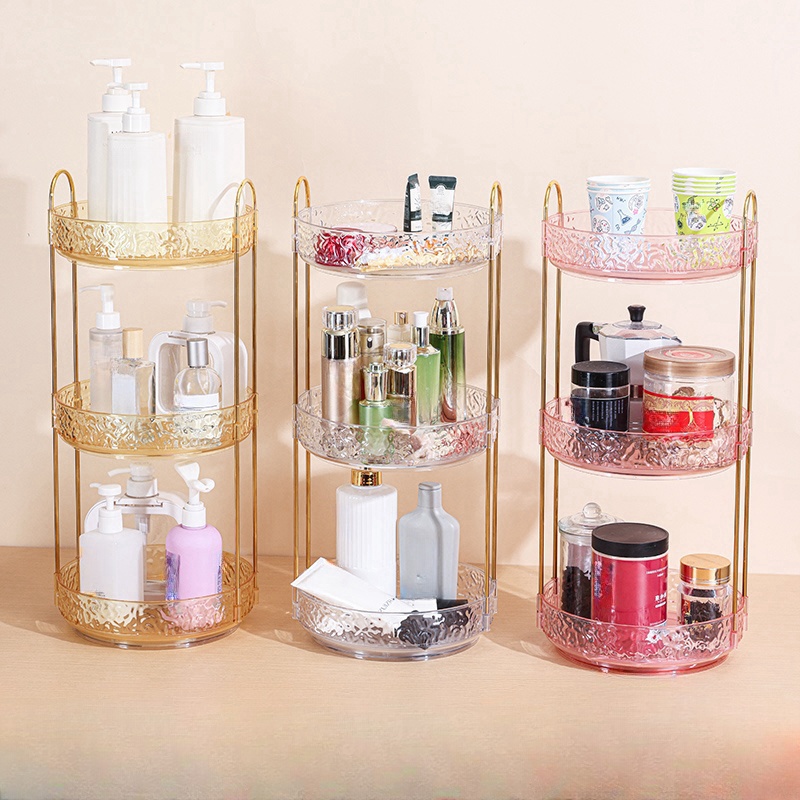 軽量化粧品収納ボックス、ドレッシングテーブル、多層回転ラック - Luxury Skincare Aesthetic のレビューと価格