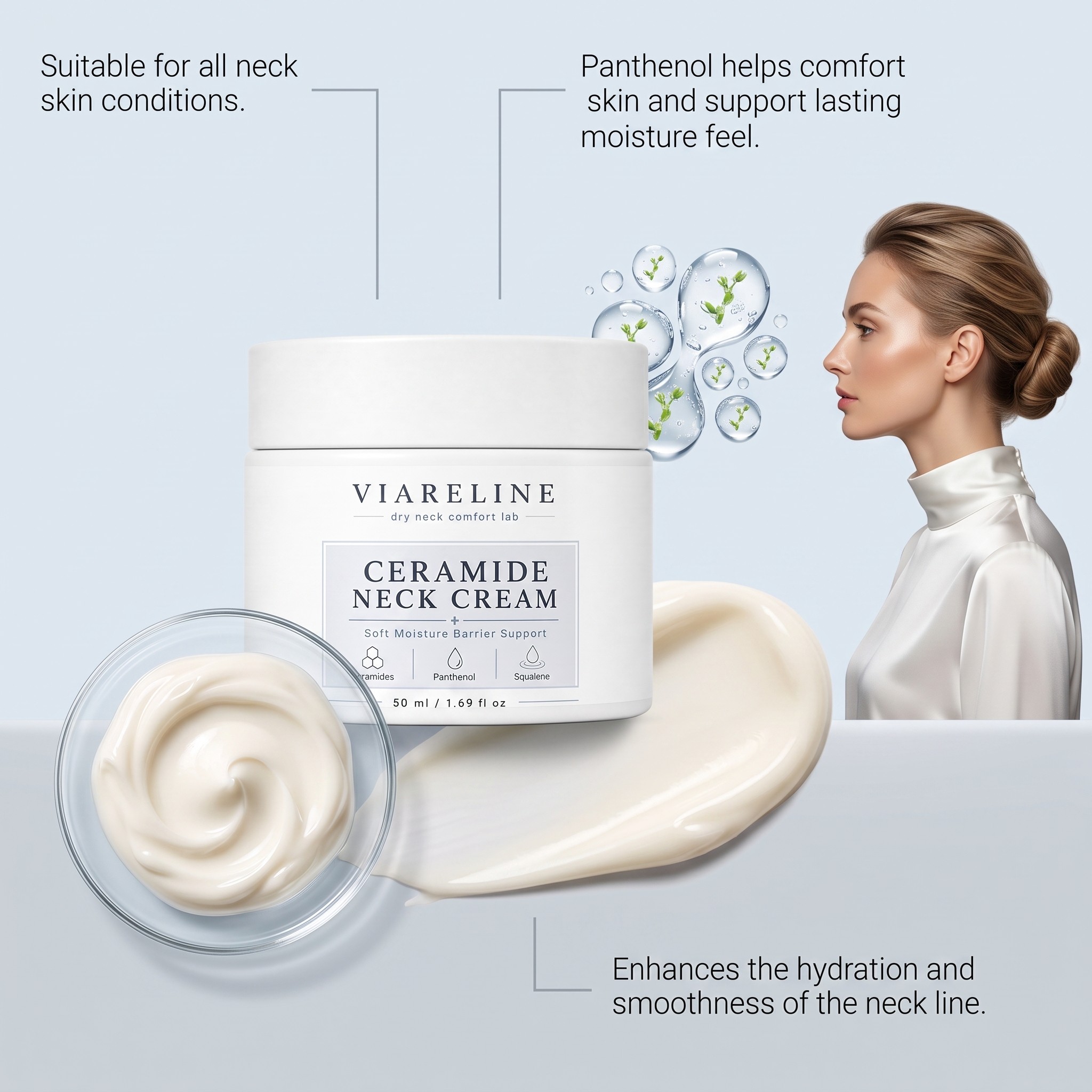 セラミドネッククリーム 敏感肌用 アンチエイジング ネック引 - Ceramide Complex Cream のレビューと価格