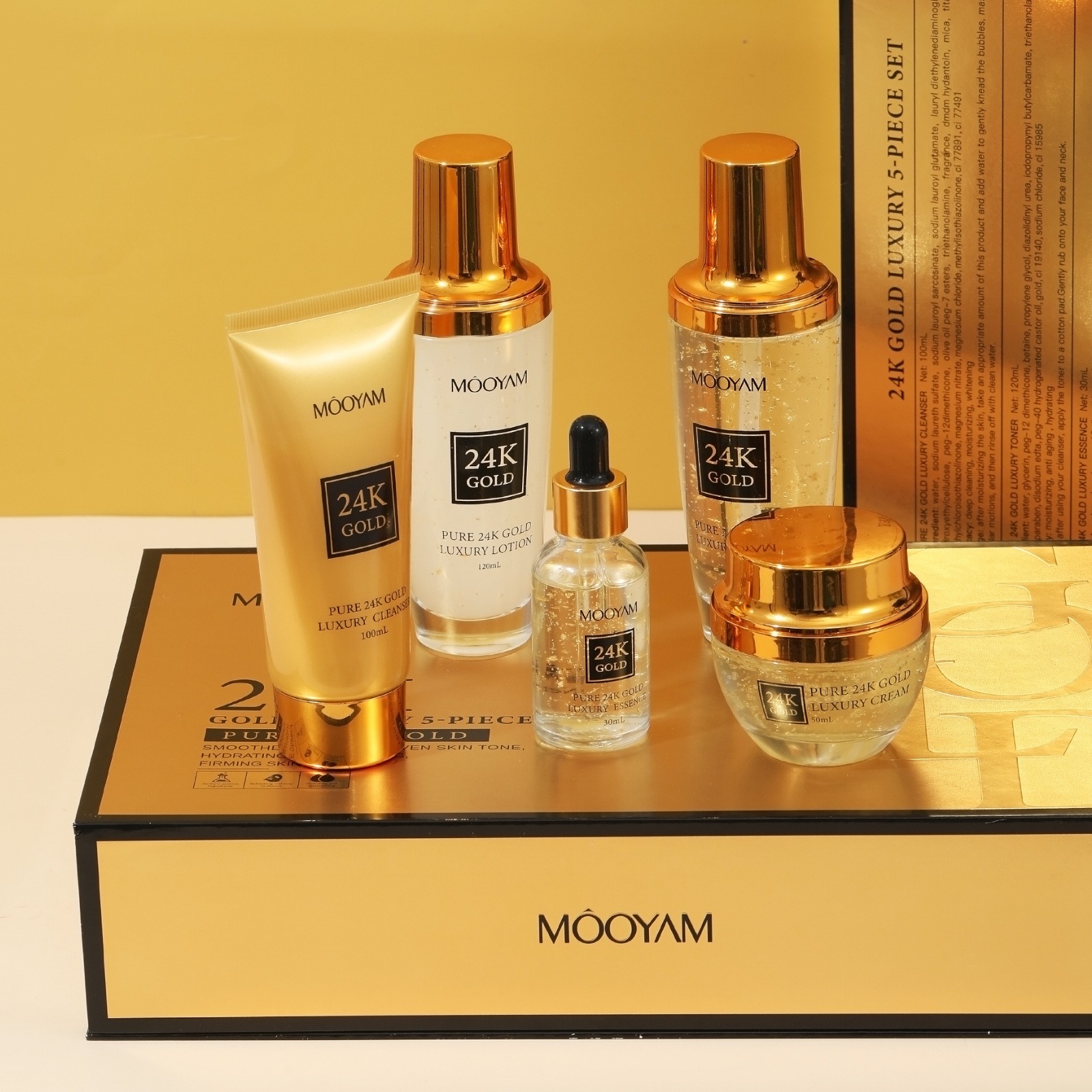 24Kゴールドラグジュアリー保湿アンチエイジングセット、小じ - Luxury Skincare Line のレビューと価格