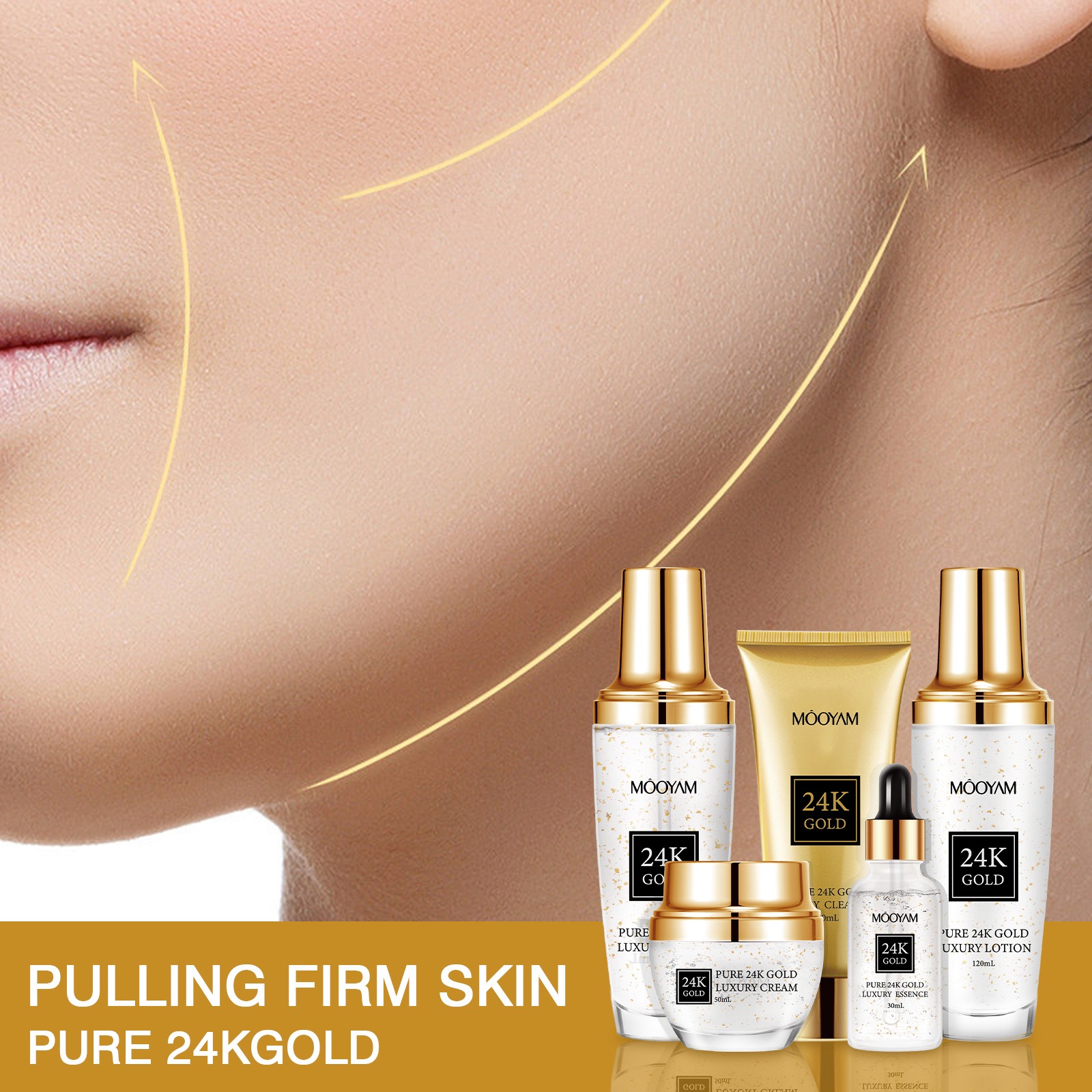 24Kゴールドラグジュアリー保湿アンチエイジングセット、小じ - Luxury Skincare Line のレビューと価格