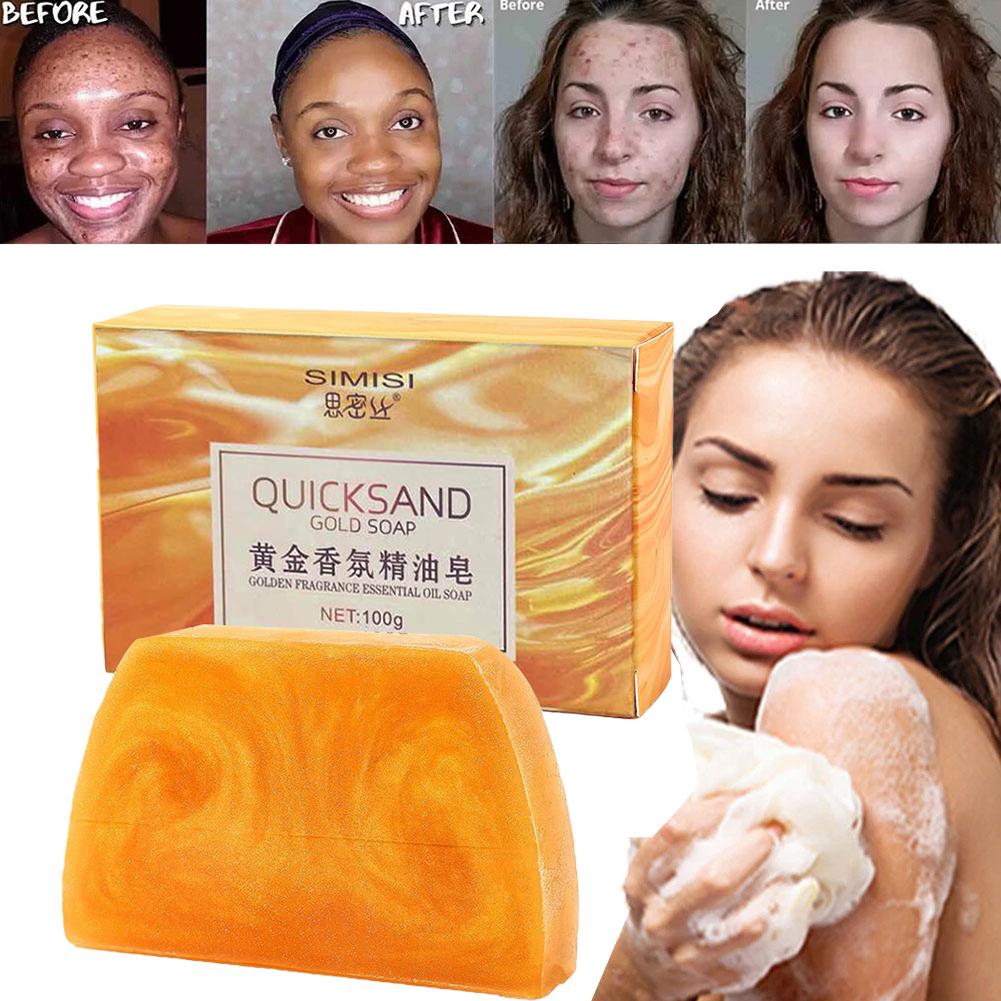 手作りゴールドソープ台形ラバーペプチド配合エッセンシャルオイ - Luxury Skincare & Spa Reviews のレビューと価格