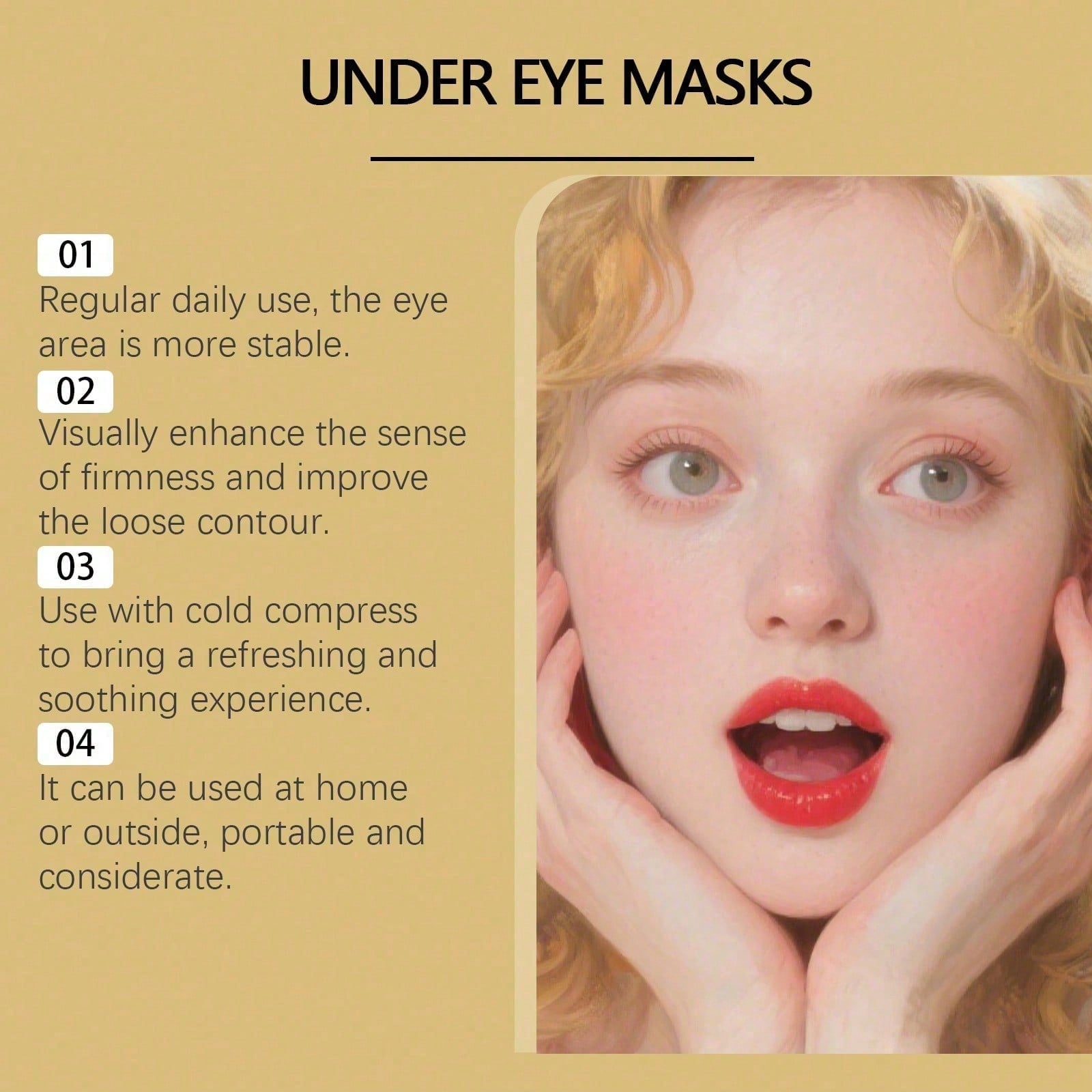24Kゴールドアイマスク、60枚入り高級アンダーアイパッチ、 - Luxury Skincare Line のレビューと価格
